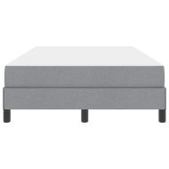 Легло с пружинирана основа Светлосиво 120 x 200 cm текстил
