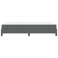 Легло с пружинирана основа Тъмен сив 120 x 200 cm текстил