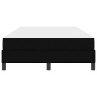 Легло с пружинирана основа с матрак Черно 120 x 200 cm текстил