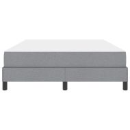 Легло с пружинирана основа Светлосиво 140 x 200 cm текстил
