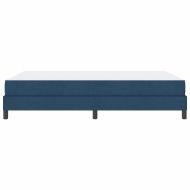 Легло с пружинирана основа с матрак Синьо 140 x 200 cm текстил