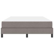 Легло с пружинирана основа с матрак Таупе 160 x 200 cm текстил