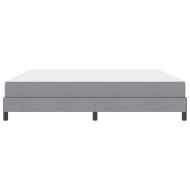 Легло с пружинирана основа Светлосиво 200 x 200 cm текстил