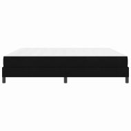 Легло с пружинирана основа с матрак Черно 200 x 200 cm текстил