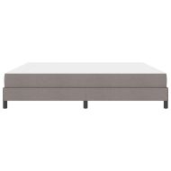 Легло с пружинирана основа с матрак Таупе 200 x 200 cm текстил