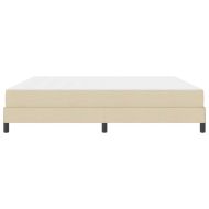 Легло с пружинирана основа с матрак Крем 200 x 200 cm текстил