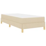 Легло с пружинирана основа Крем 80 x 200 cm текстил