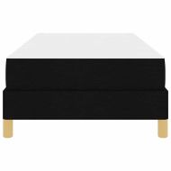 Легло с пружинирана основа Черно 90 x 190 cm текстил