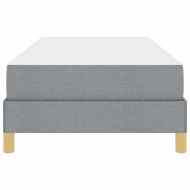 Легло с пружинирана основа Светлосиво 100 x 200 cm текстил