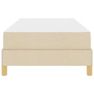 Легло с пружинирана основа Крем 100 x 200 cm текстил