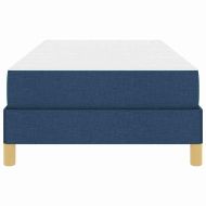 Легло с пружинирана основа Синьо 100 x 200 cm текстил