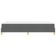 Легло с пружинирана основа Тъмен сив 120 x 190 cm текстил