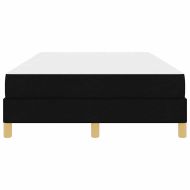 Легло с пружинирана основа Черно 120 x 200 cm текстил