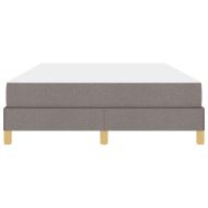 Легло с пружинирана основа Таупе 140 x 190 cm текстил