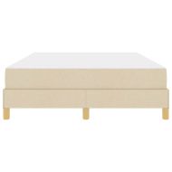 Легло с пружинирана основа Крем 140 x 200 cm текстил