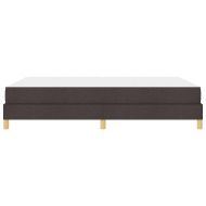 Легло с пружинирана основа Тъмен кафяв 160 x 200 cm текстил