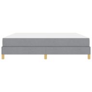 Легло с пружинирана основа Светлосиво 180 x 200 cm текстил