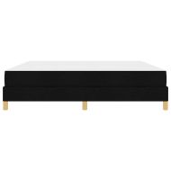 Легло с пружинирана основа Черно 180 x 200 cm текстил