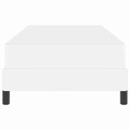 Рамка за легло с матрак Чисто бяло 90 x 200 cm текстил