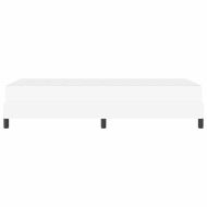 Рамка за легло с матрак Чисто бяло 90 x 200 cm текстил