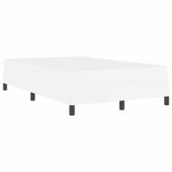 Рамка за легло с матрак Чисто бяло 120 x 190 cm текстил