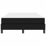 Рамка за легло с матрак Черно 120 x 200 cm текстил