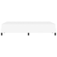 Рамка за легло с матрак Чисто бяло 120 x 200 cm текстил
