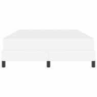 Рамка за легло с матрак Чисто бяло 140 x 190 cm текстил