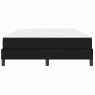 Рамка за легло с матрак Черно 160 x 200 cm текстил