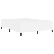 Рамка за легло с матрак Чисто бяло 160 x 200 cm текстил