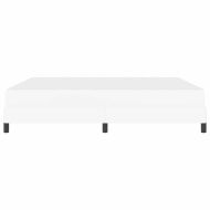 Рамка за легло с матрак Чисто бяло 180 x 200 cm текстил