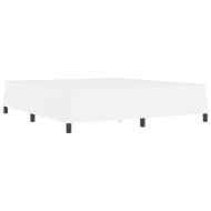 Рамка за легло с матрак Чисто бяло 180 x 200 cm текстил