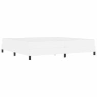 Рамка за легло с матрак Чисто бяло 200 x 200 cm текстил