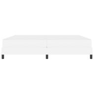 Рамка за легло с матрак Чисто бяло 200 x 200 cm текстил