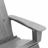 Люлеещ се стол Adirondack Светлосиво 73.5 x 92 x 90 см HDPE