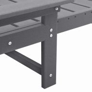 Шезлонг Светлосиво 73.5 x 92 x 90 см HDPE