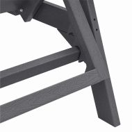 Шезлонг Светлосиво 73.5 x 92 x 90 см HDPE