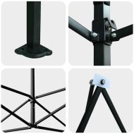 Оранжерия с покрив Зелен 290 x 290 x 315 см Стомана