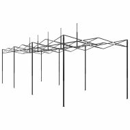 Оранжерия с покрив Зелен 290 x 870 x 315 см Стомана