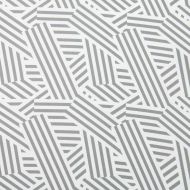 Плажен чадър Сив и бял Ø 205 x 209 см Стомана