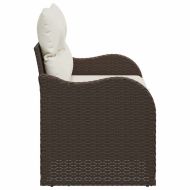 Градински диван Кафяво 121 x 62 x 69см полиратан