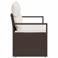 Градински диван с възглавница 120 x 62 x 69 см полиратан