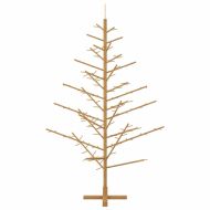 Дървено Коледно Дърво Кафяво 180 cm Борово дърво масив