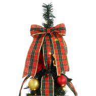 С изкуствено коледно дърво с поставка Зелен 180 cm ПВЦ