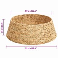 Коло за коледно дърво Кафяво 75 x 75 x 25 см Воден хиацинт