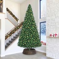 Коло за коледно дърво Черно 105 x 105 x 28 см Воден хиацинт