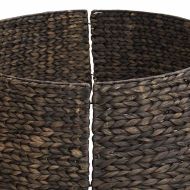 Коло за коледно дърво Черно 105 x 105 x 28 см Воден хиацинт