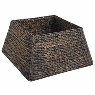 Коло за коледно дърво Черно 50 x 50 x 25 cm Воден хиацинт