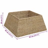 Коло за коледно дърво Кафяво 60 x 60 x 28 см Морска трева