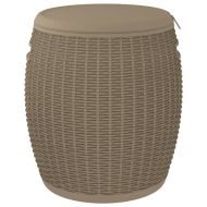 Градинска кутия за съхранение 4 в 1, светлокафява, полипропилен